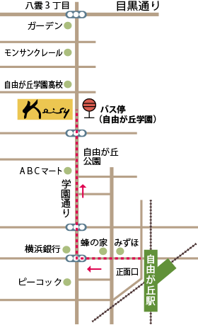 Keisy(ケイシー)自由が丘 マップ